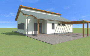 Projekt vizualizácia, Moderný podkrovný dom