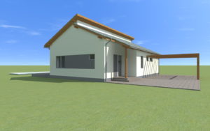 Projekt vizualizácia, Moderný podkrovný dom