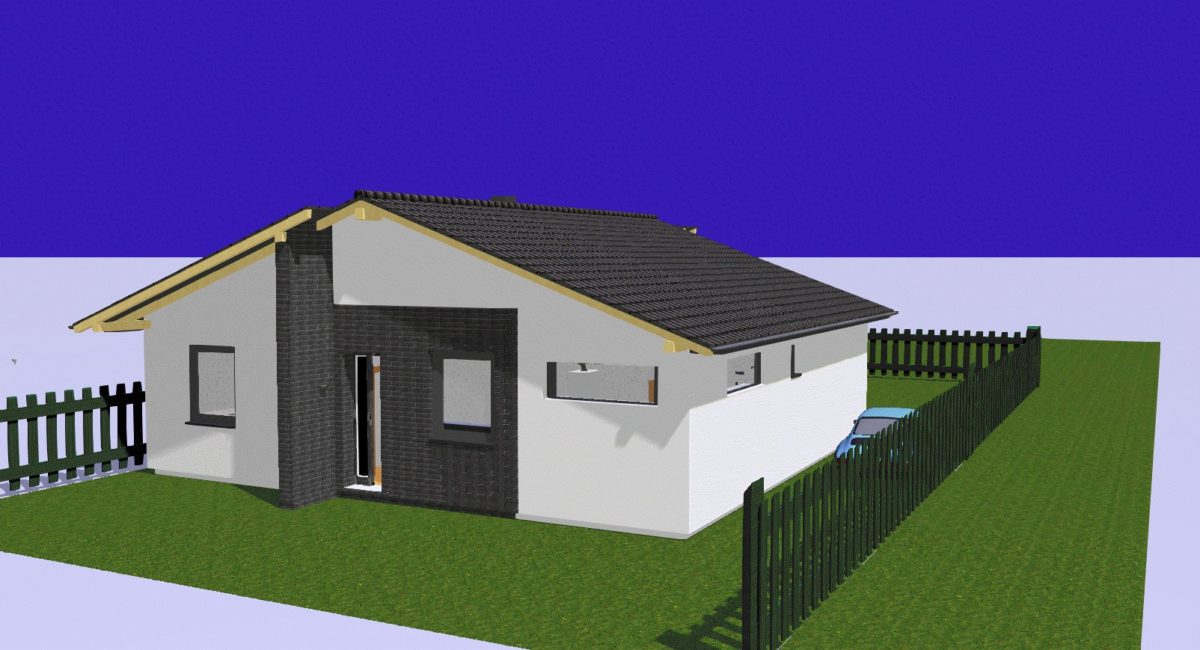 Projekt vizualizácia, bungalov