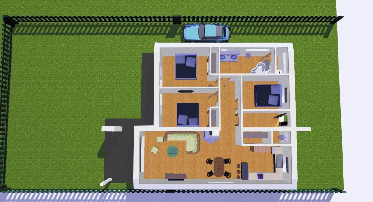 Projekt vizualizácia, bungalov