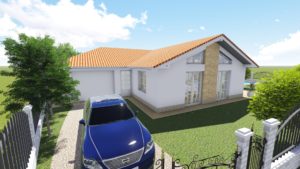 Projekt vizualizácia, Moderný bungalov