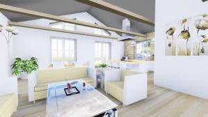 Projekt vizualizácia, Moderný bungalov