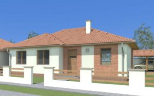 Projekt vizualizácia, bungalov duplo A