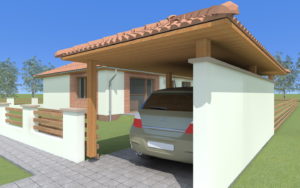 Projekt vizualizácia, bungalov duplo A