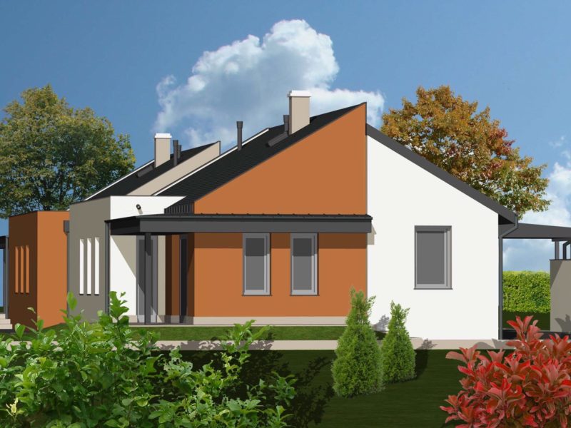 Project vizualization of bungalow house type 3