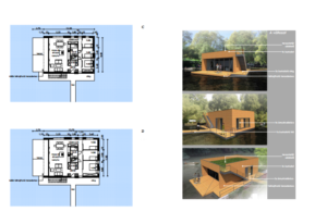 houseboat projekt vizualizácia