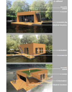 houseboat projekt vizualizácia