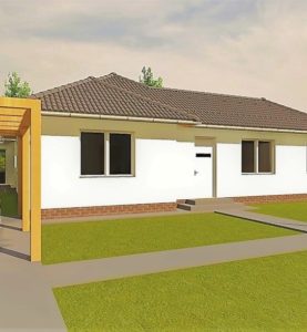 Projekt vizualizácia, bungalovy dom