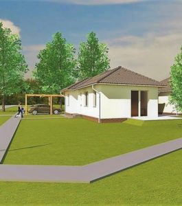 Projekt vizualizácia, maly bungalov