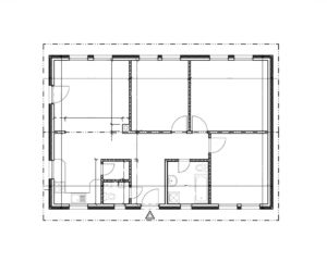 Malý bungalov- podorys