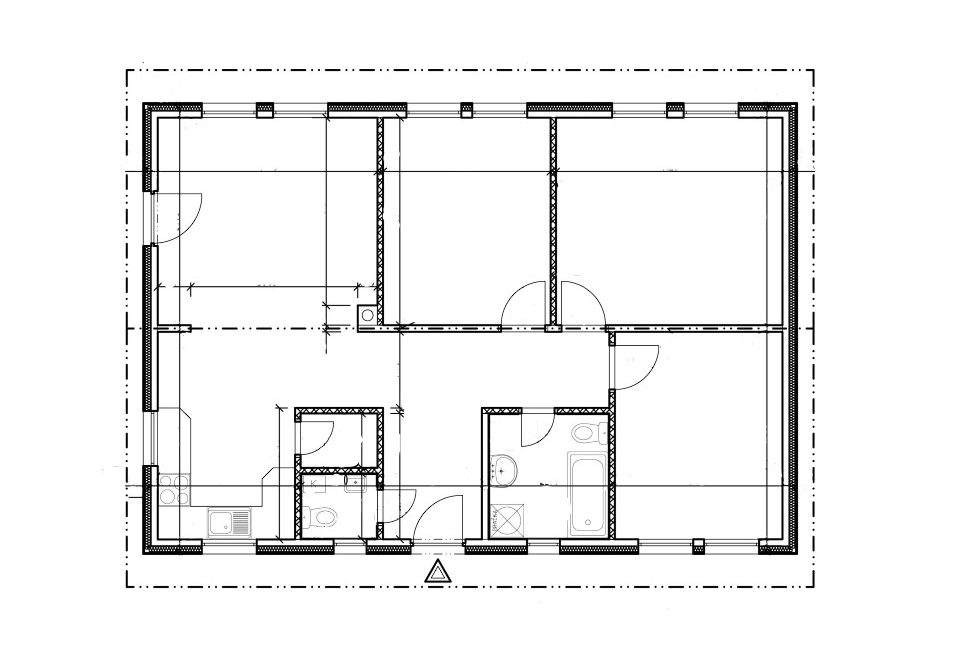 Malý bungalov- podorys