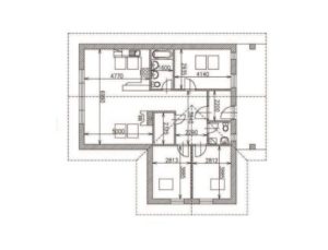 podorys projektu bungalov 5