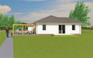Projekt vizualizácia, maly bungalov