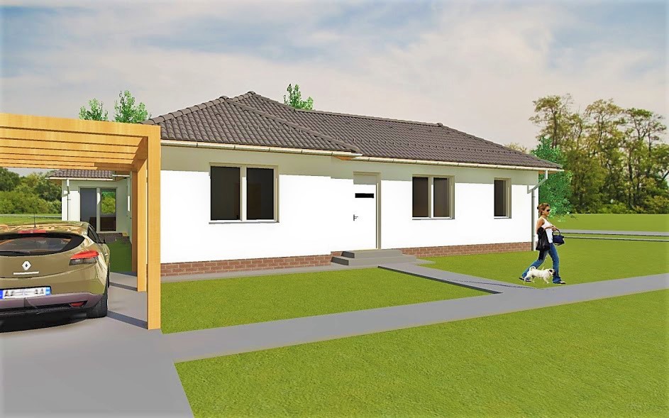 projekt vizualizáció- kis bungaló ház