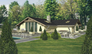 Projekt vizualizácia, bungalov yellow