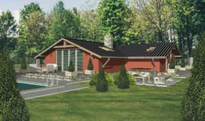 Projekt vizualizácia, bungalov orange