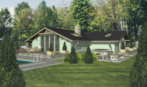 Projekt vizualizácia, bungalov green