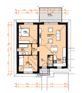 podorys, maly dom duplo B