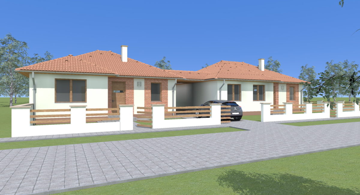 vizualizácia, maly dom duplo B